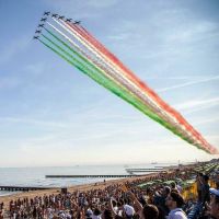 Dreifarbige Pfeile in Jesolo